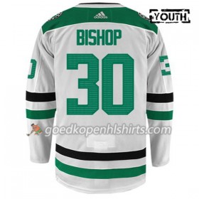 Dallas Stars BEN BISHOP 30 Adidas Wit Authentic Shirt - Kinderen